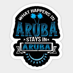 Aruba Caribbean Tropical Island Funny Saying Sticker